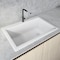 Ruvati 33"x22" Dual-Mnt Granite Composite Sgl Bowl Kitchen Sink, Wht RVG1033WH - alternate 1